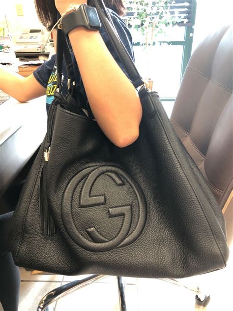 gucci oversized tote|gucci large tote bag black.